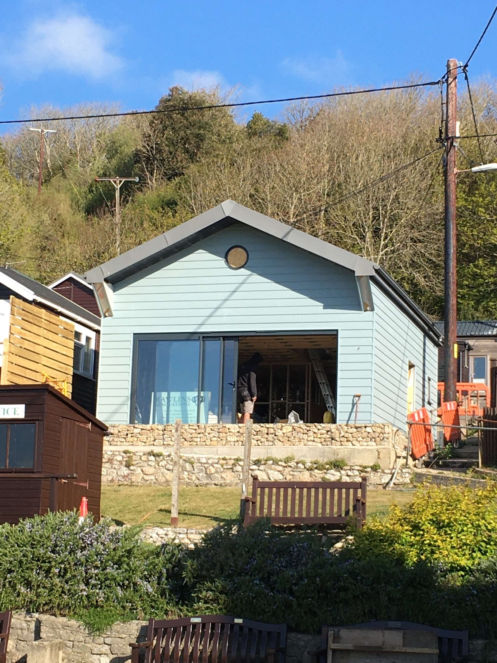 New build home construction project in Lyme Regis