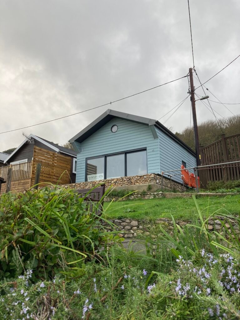 New build home construction project in Lyme Regis