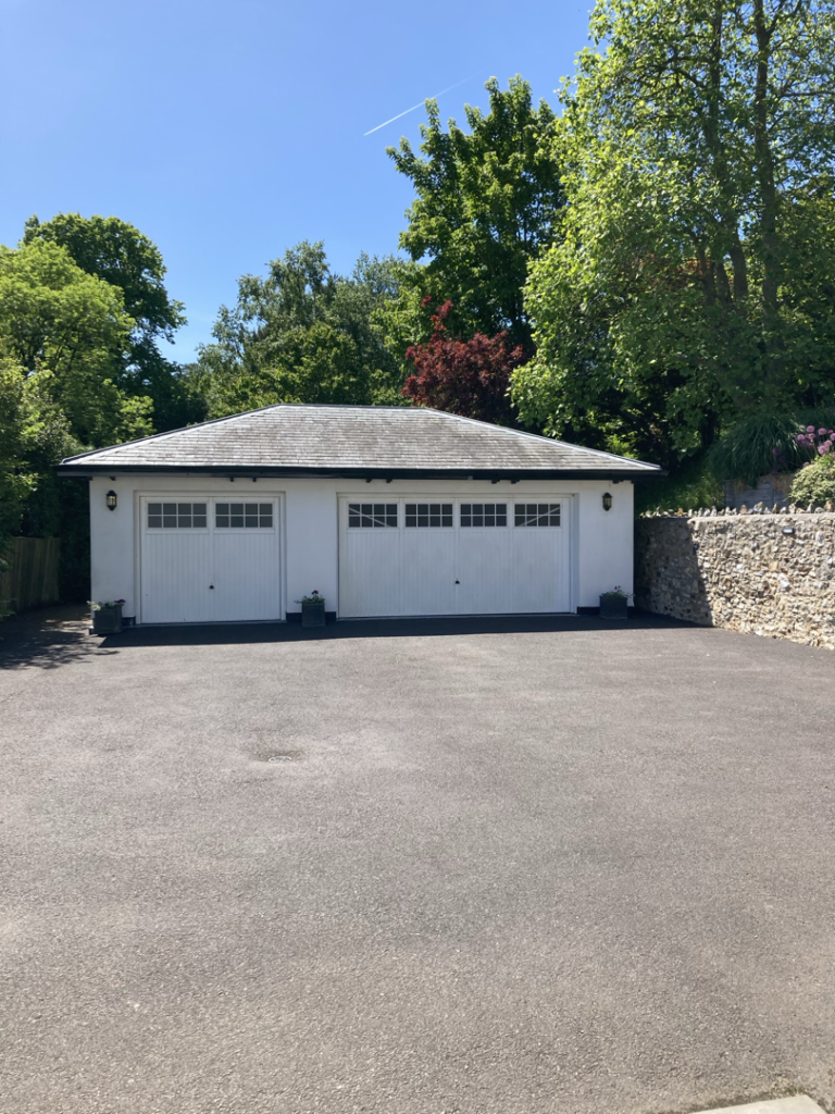 Complete and Modern Garage Build in Uplyme, Dorset