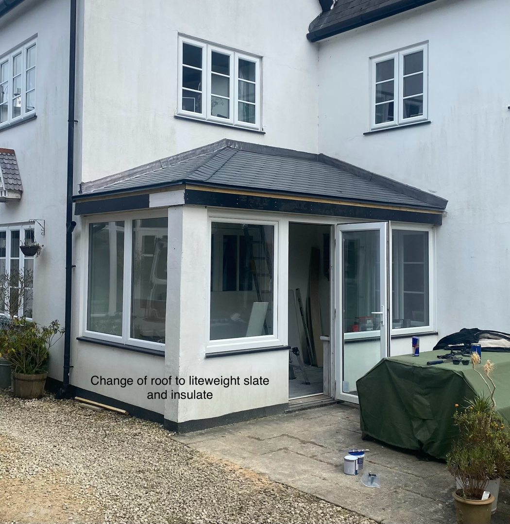 Lyme Regis Conservatory Roof Replacement & Insulation