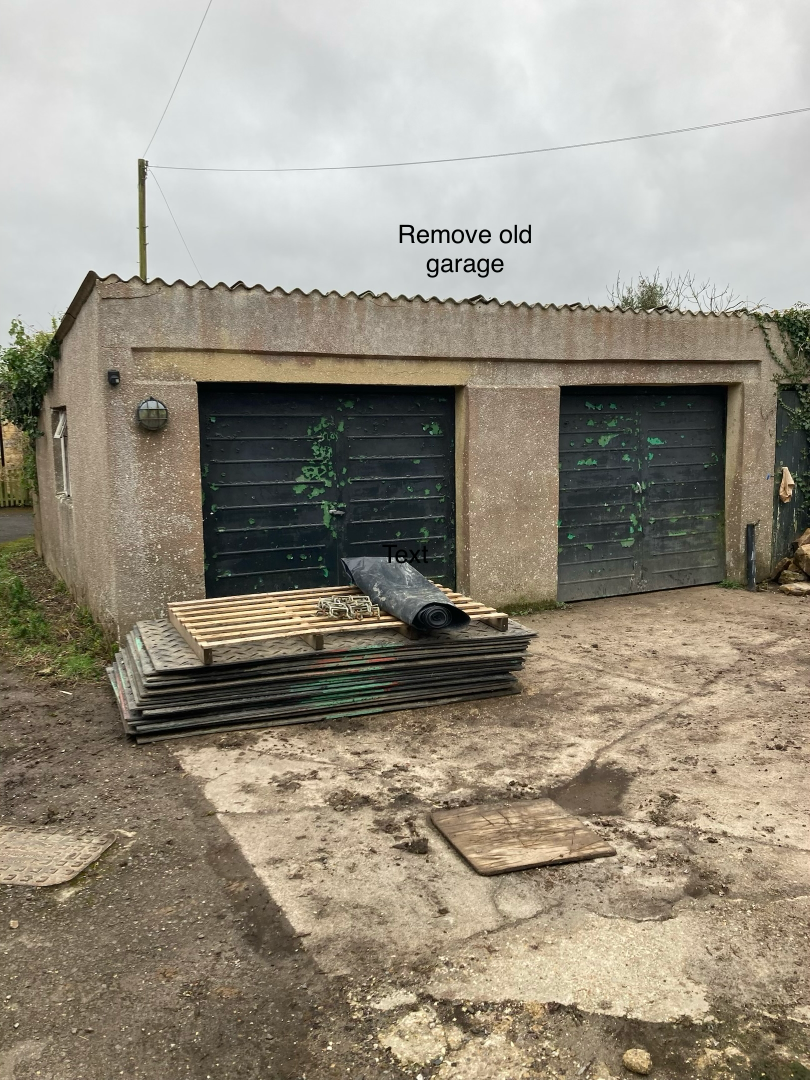 Garage Rebuild & Stonework in Hinton St George